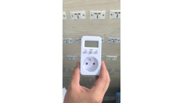 Practical operation FR Plug Digital Power Meter Watt Electricity Usage Monitor Socket Consumption Meter Electric Monitor Power Energy Socket