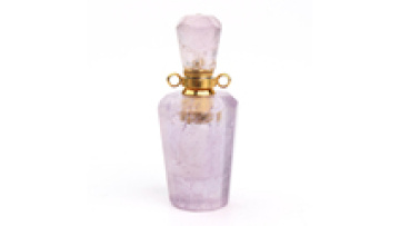 Wholesale Square Perfume Bottle Pendant Natural Gemstone Amethyst Essential Oil Crystal Rose Quartz Jewellery for Necklace1
