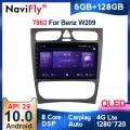 6G + 128G Android 10 QLED Car dvd radio gps player For Mercedes Benz W209 W203 W168 M ML W463 Viano W639 Vito Vaneo Canbus WIFI