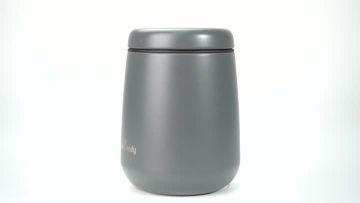 grey storage canister