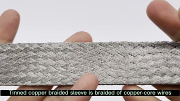 Manufactory High Quality Tinned copper wire braided metal cable shielding sleeve1