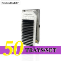 NAGARAKU 50 cases 7~15mm mix eyelash extension natural faux mink soft false lashes makeup cilia professional