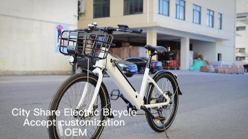 CB001 new design LED display city sharing electric bicycle ebike1
