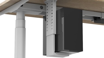 Custom Lift Computer Mainframe Hanger Stand Bracket Universal Metal PC Case Holder Under Desk Adjustable CPU Stand1