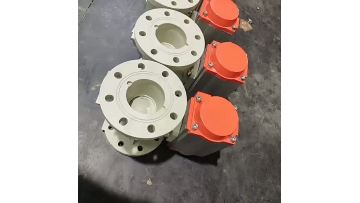 PPH Plastic Flanged Pneumatic Ball Valve