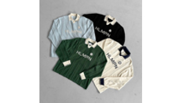 Customized Embroidered Mens Rugby Polo Shirt with Cotton Twill Collar1