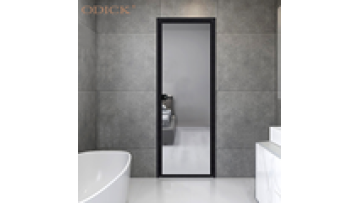 Aluminum double glazed door with insert blind interior hinged single panel casement door1