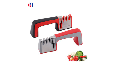 Knife Sharpener 4-Stage Professional Sharpening Tool with Non-slip Rubber Base, Perfect for Knife and Scissor HOZ Kitchenware1