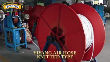 Green color knitted type pvc spray hose