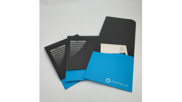custom one pocket paper folder