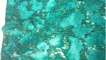 High Quality Sequin Velvet Fabric Honeycomb Pattern New Textile Fabric1