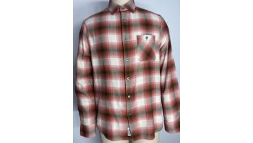 Single Pocket Plaid Flannel Shirt