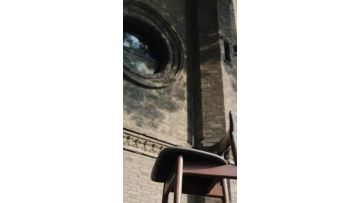 Indigo Wood Bar Stool