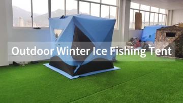 Outdoor winter ice fishing tent
