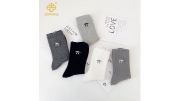 Korean version cartoon bow embroidery tube socks college style pile socks