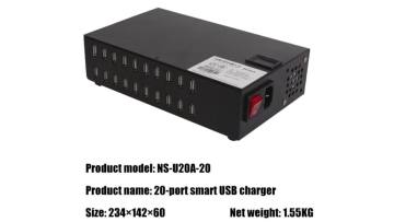 20-Port USB Smart Charger Showcase