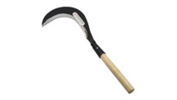 Rice harvester long handle grain weeding sickle wholesale grass sickle agricultural wood handle sickle1