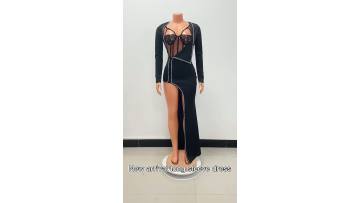 Hot Sale Fashion Style Women Clothing Casual Dress Party Long Dress
