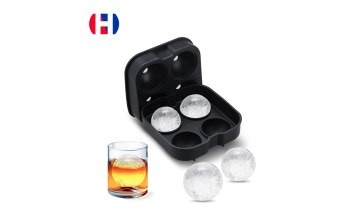 4 Sphere Silicon Ice Tray Ice Ball Maker Mold Novelty Food-Grade Ice Cube Trays1