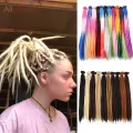 Alileader 5/10 Pcs Handmade Dreadlocks Soft Synthetic Crochet Hair Braids Hip-Hop Braiding Hair Extensions 20 Inches Dreads