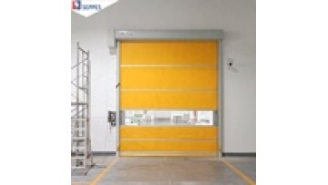 thermal insulation zipper structure fast door anti-freezing high speed PVC door1