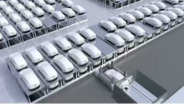 Advanced Two-Level AGV Parking Solution for Efficient Space Utilization
