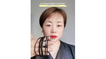 Bangles manufacturer Hot sale china leather bracelets for men1