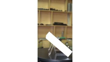 Sample of stainless steel railing accessories