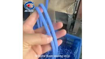Silicone foam sealing strips