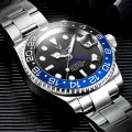 LIGE Top Brand Sapphire Glass Sport Mechanical Watches Men GMT 100ATM Waterproof Stainless Steel Automatic Watches Reloj Hombre