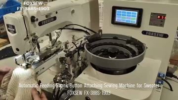 Automatic Feeding Shank Button Attaching Machine
