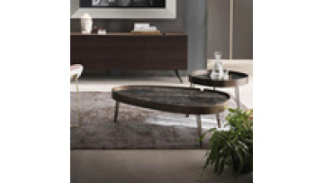 Gold Foshan Living Room Chrome And Marble Coffee Table1