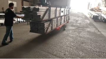 Electric Remote Control Battery Powered Transfer Cart for Aluminum Profiles