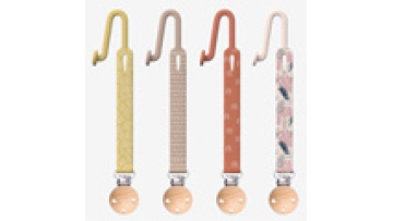 Promotional Food Grade Pacifier Hold Nipple Clips Chupetas Silicone Baby Pacifier Chain1