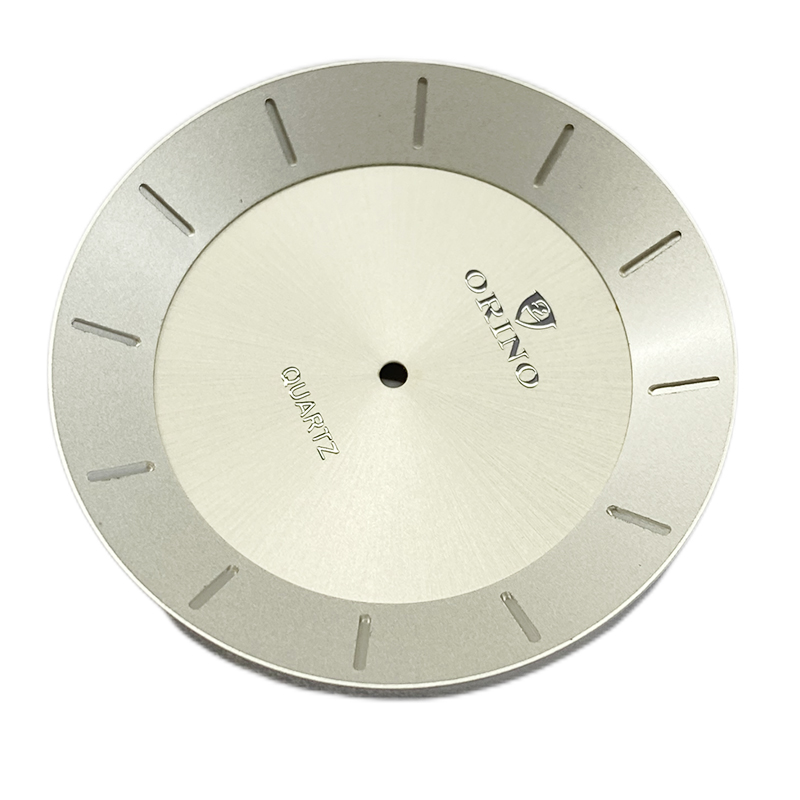 Custom concave index watch dial