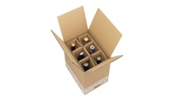 Custom Printed Thick Insert Dividers Corrugated beverages Hard Strong Wine Whisky Bear Paper Mailer Moving Shipping  Carton1