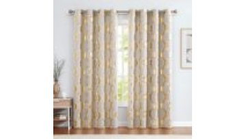 Foil printing blackout curtain luxury gold stamping Design Blackout Curtains for living room1