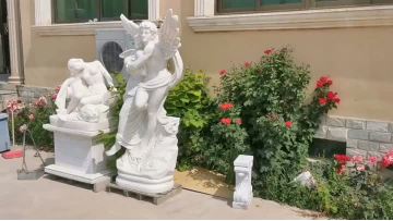 marble angle statue