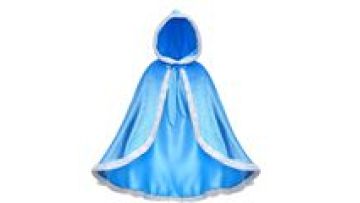 Halloween Carnival Christmas Party Cosplay Princess Hooded  Cape Elsa  Costume Decorations Kids Dress Cape1