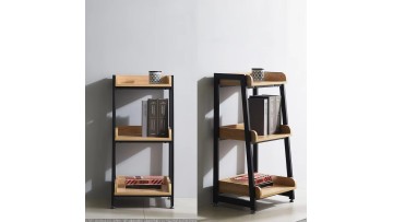 PLS-13 Modern 3-Tier Industrial Bookshelf Made of E1 Particle Board for Contemporary Spaces