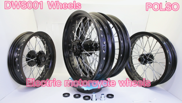 DWS001  High quality 14 Inch 36 Spoke CNC Alloy Racing wheels Motorcycle Wheels1
