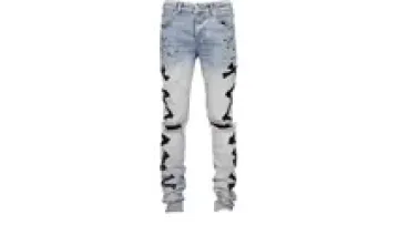 Street Hip-Hop New Fashion New Style Custom Ripped Pent style Casual Slim Fit of Fashionable Men Tights Pants1