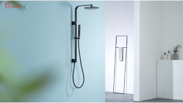 Matt Black Shower System with One-key Switch