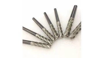 Electroplated diamond twist drill