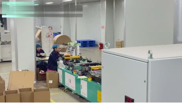 Paper bag factory production environment video