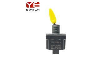 SPST OFF-(ON) Toggle Switch High-Current Screw Terminal For Heavy-Duty Machinery