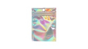 Moq 100pcs Printed Holographic Foil Ziplock Food Packaging plastic Hologram Mylar Bags with Zipper1