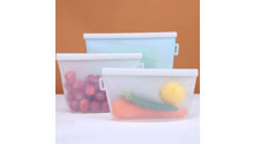 Eco-Friendly BPA Free Reusable Food Picnic Camping Cooler Bag Sealing Lunch Bag Silicone Storage Bags1