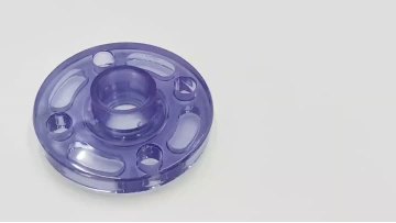 clear pvc flange