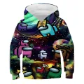 Hot Sell 3D Print Among Us Hoodie Kids Cute Pattern Sweatshirt Long Sleeve Cartoons Games Baby Boys Clothes Toddler Child Tops